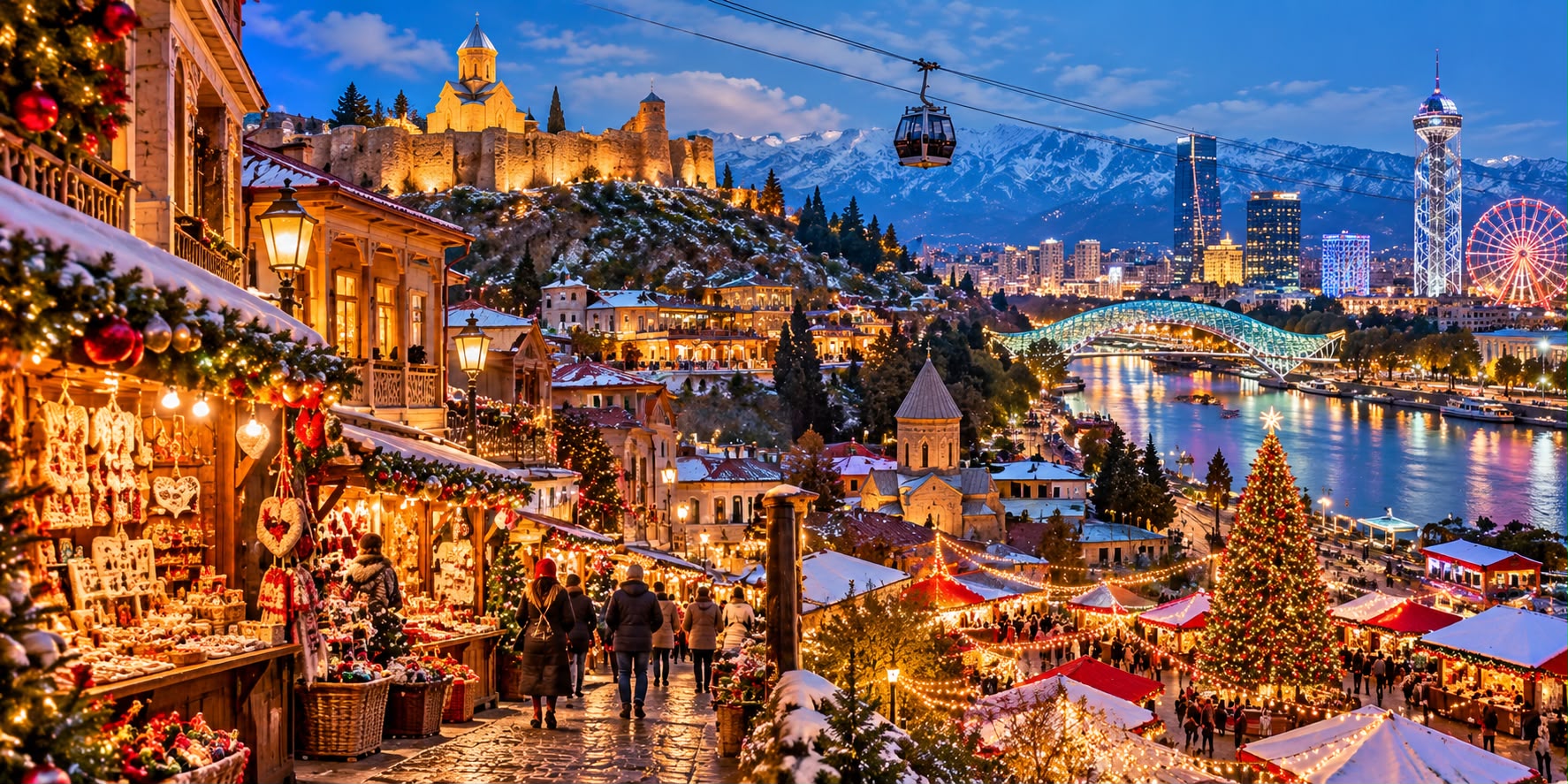 Vizesiz Uçaklı Tiflis & Kutaisi & Batum Noel Pazarları Turu